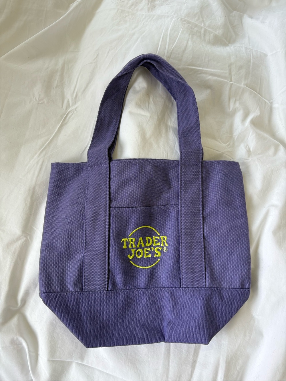 Mini Trader Joe’s Tote - Purple / Green